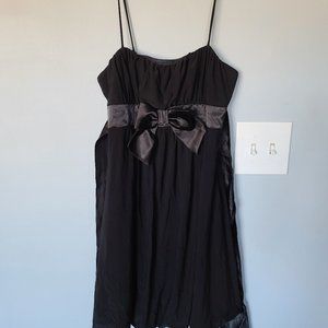 Black Bubble Hem Dress